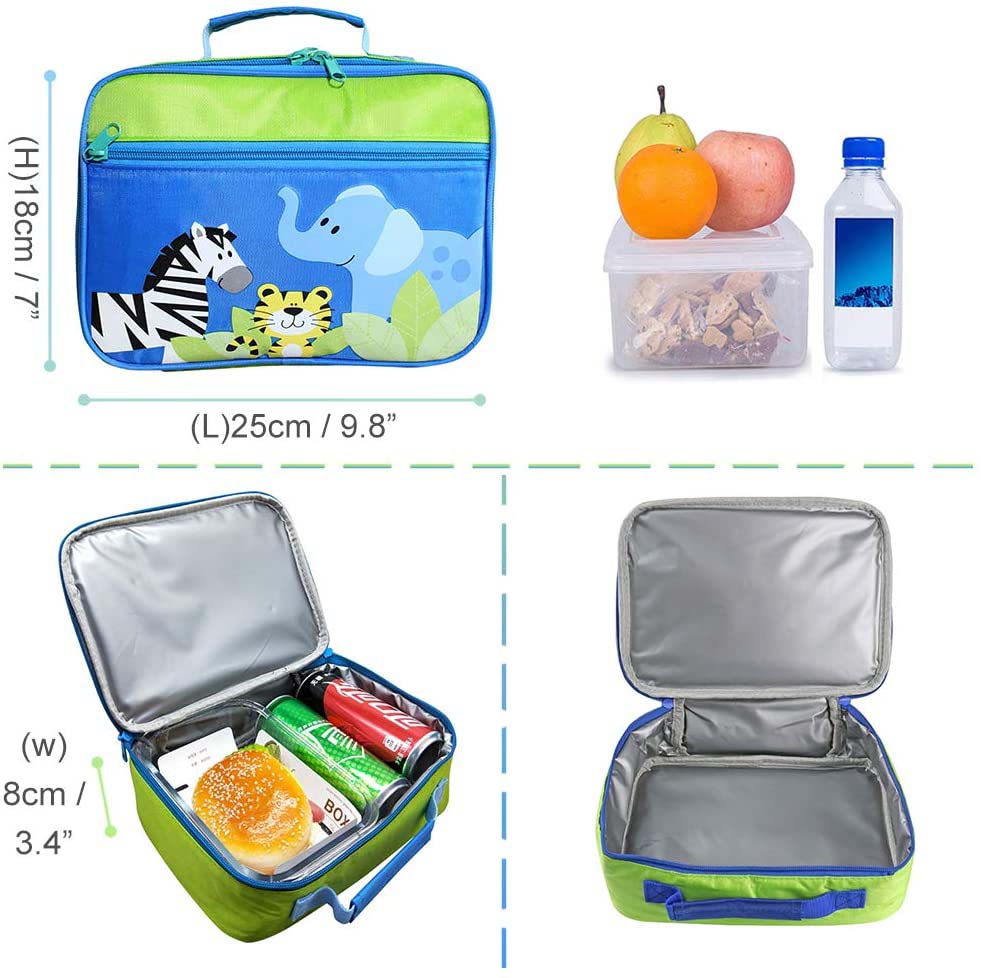 Draagbare Lunch Tas Voor Mannen Vrouwen Kids Cartoon Thermische Bento Cooler Carry Bakken Geïsoleerde Ontbijt Picknick Voedsel Box Case