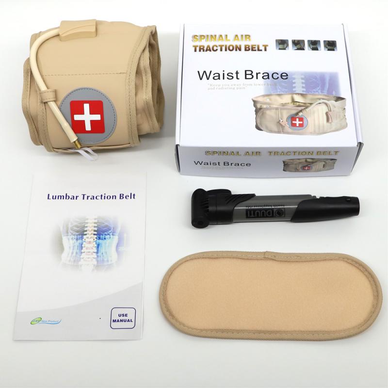 Cintura instrumento de massagem coluna lombar tração pneumática cintura descompressão volta cinta cinto alívio da dor relaxamento do corpo