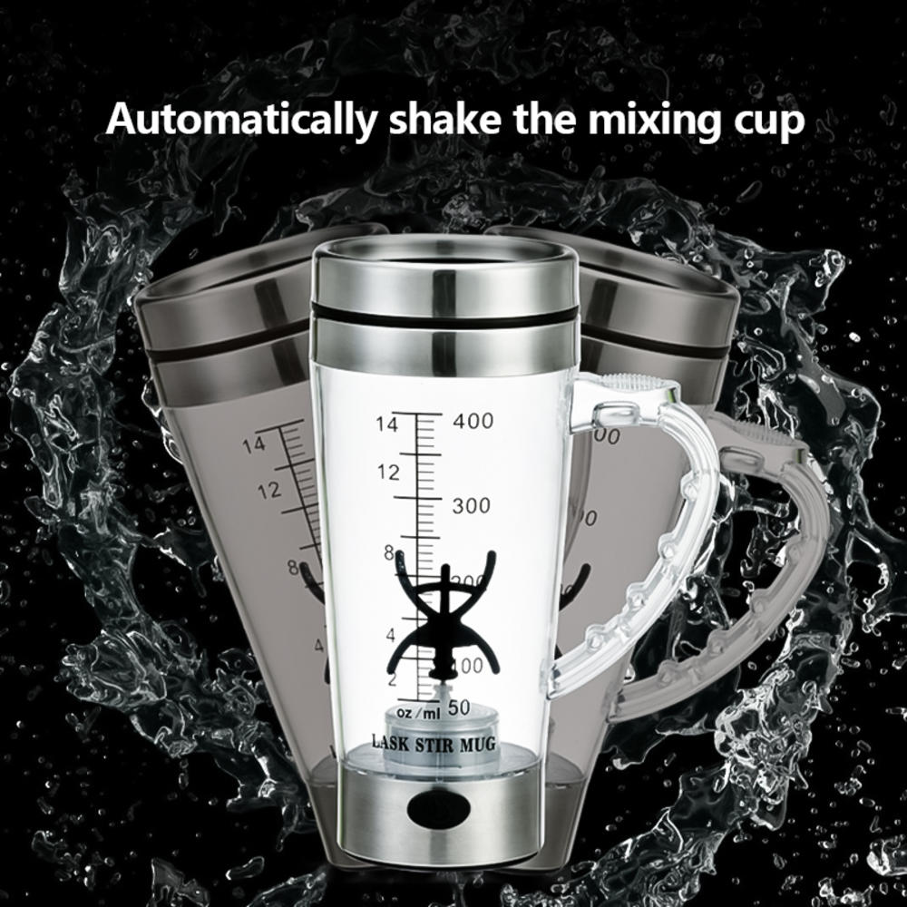 Taza de 400Ml, automática, eléctrica, perezosa, auto agitadora, taza mezcladora automática de café, leche, taza mezcladora de té inteligente de acero inoxidable