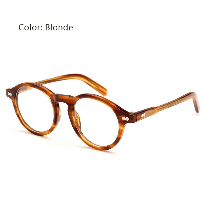 MILTZEN Lemtosh Eyeglasses Frames Women Johnny Depp Optical Glasses Frame Men Luxury Brand Vintage Acetate Computer Goggles: black