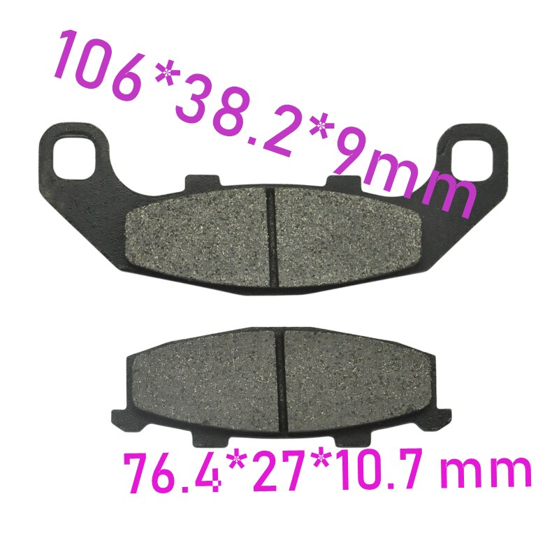 De la motocicleta para pastillas de freno delantero para Kawasaki KR-1 KR250 ZXR250 GPX400R GPZ400R Xantus 400 ZX4 ZX400 KR1250