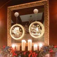 3d juledekoration hængende lys førte stjernelys gardin istap snor lys kranser juledekoration jul