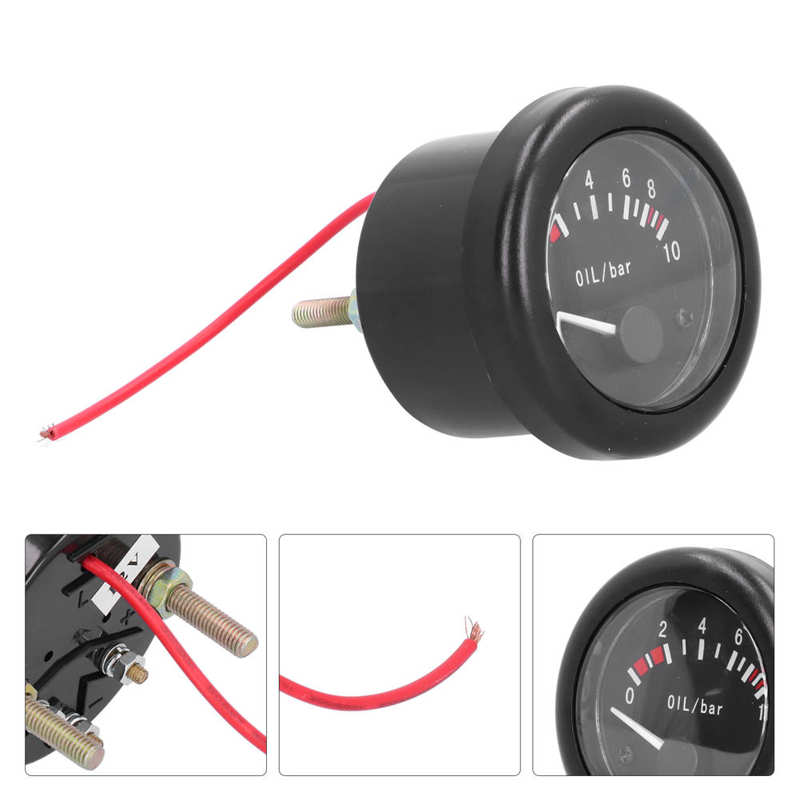 boost pressure gauge gauge boost Marine Engine Oil Pressure Gauge Pointer LED Backlight with Warning Sensor Indicator Light