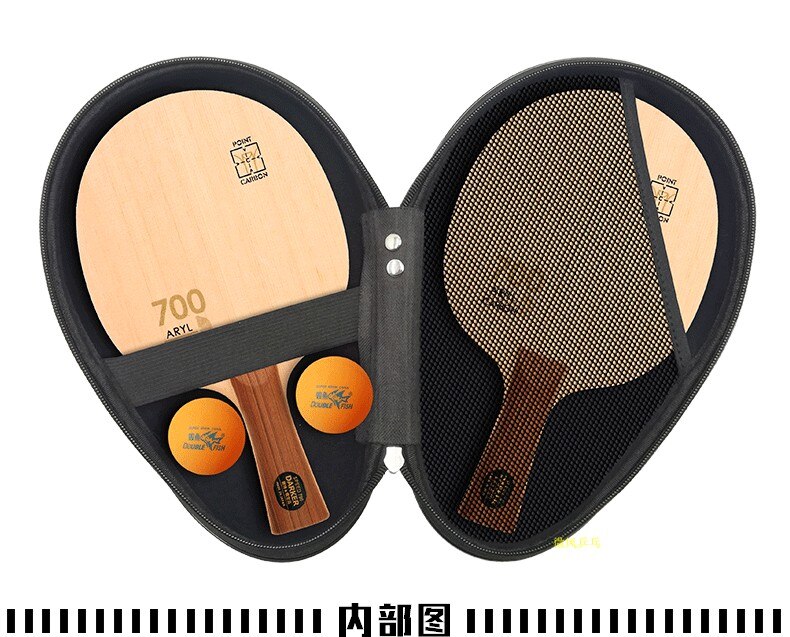 Gourd Table Tennis Case Hard PU Waterproof Table Tennis Racket Bag Table Tennis Accessories