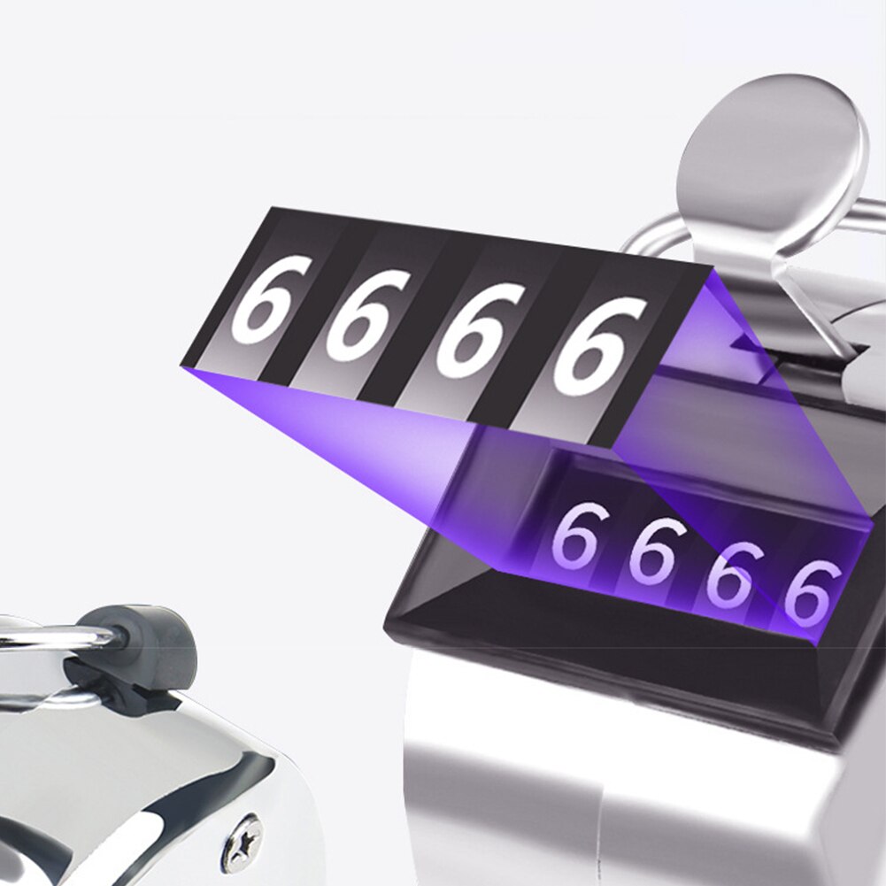 Display Electronic Tally Counter 4 Digit Number Mini Portable Manual Press Tally Counter with Mechanical Button