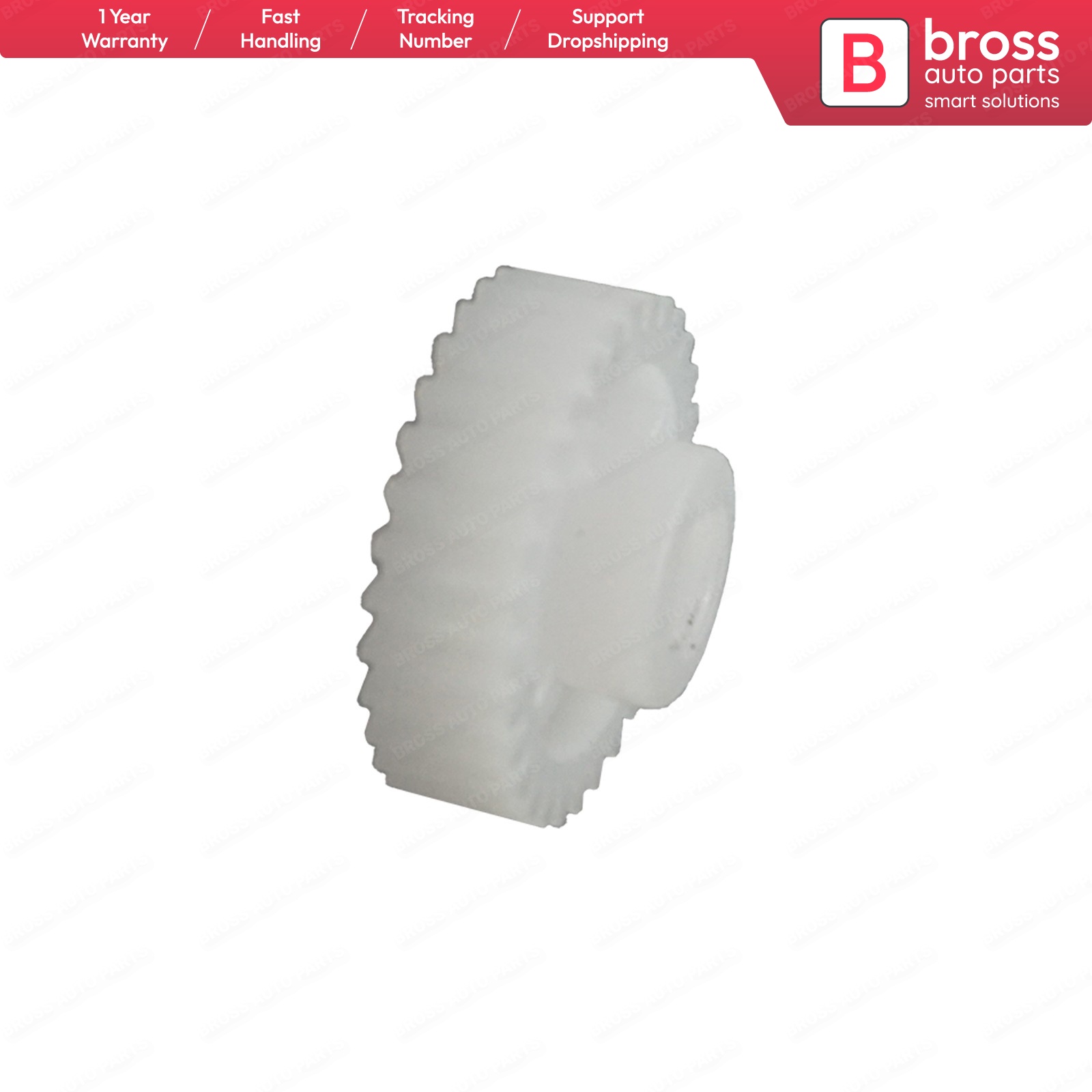 Bross BGE590 Electrical Side Wing Mirror Folding Motor Repair Gear for Kia Hyundai 30-Teeth Outer Diameter:16mm Hole Dia: 3.7mm