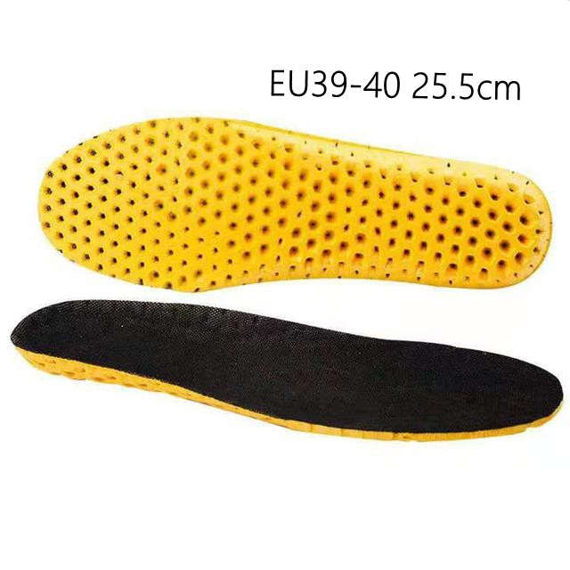Plantillas ortopédicas de espuma viscoelástica para hombre y mujer, accesorios suaves para calzado, almohadillas para los pies, 1 par: EU39-40 25.5cm
