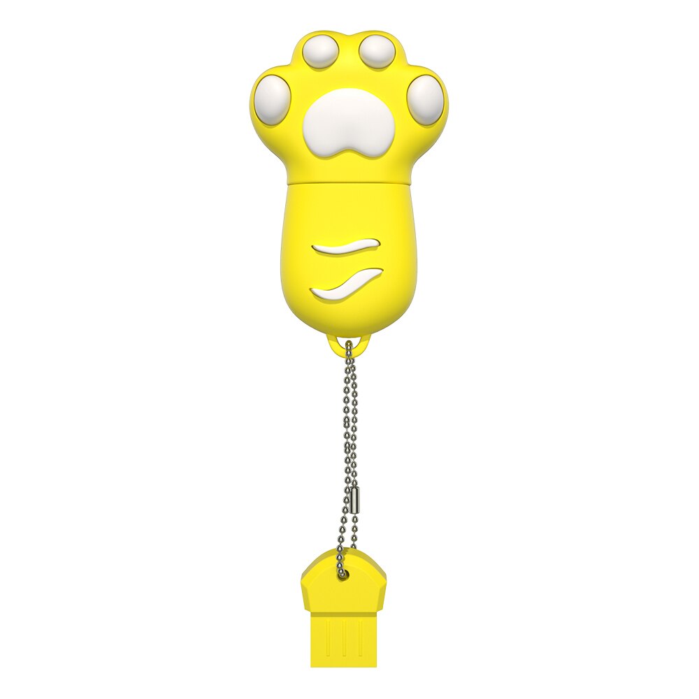 Pen Drive 4 Gb 8 Gb 16 Gb Mooie Usb Flash 32 Gb 64 Gb Leuke Kat Klauw Memory Stick opslag Apparaat Usb Флешка: 16GB / yellow