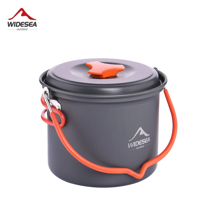 Widesea Camping Benodigdheden Aluminium Opknoping Pot Keuken Voor Outdoor Cooking Anti-aanbak Kookgerei 2 ~ 3 Personen Voor Toerisme Hike Picknick