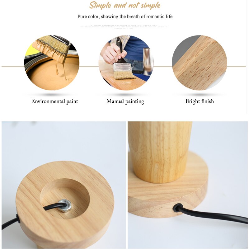 220V 110V retro Holz Tisch Lampe E27 Buchse Jahrgang Schreibtisch Lampe Basis Halfter EU Stecker Nacht Lampe Dekor holz Basis Tisch Licht