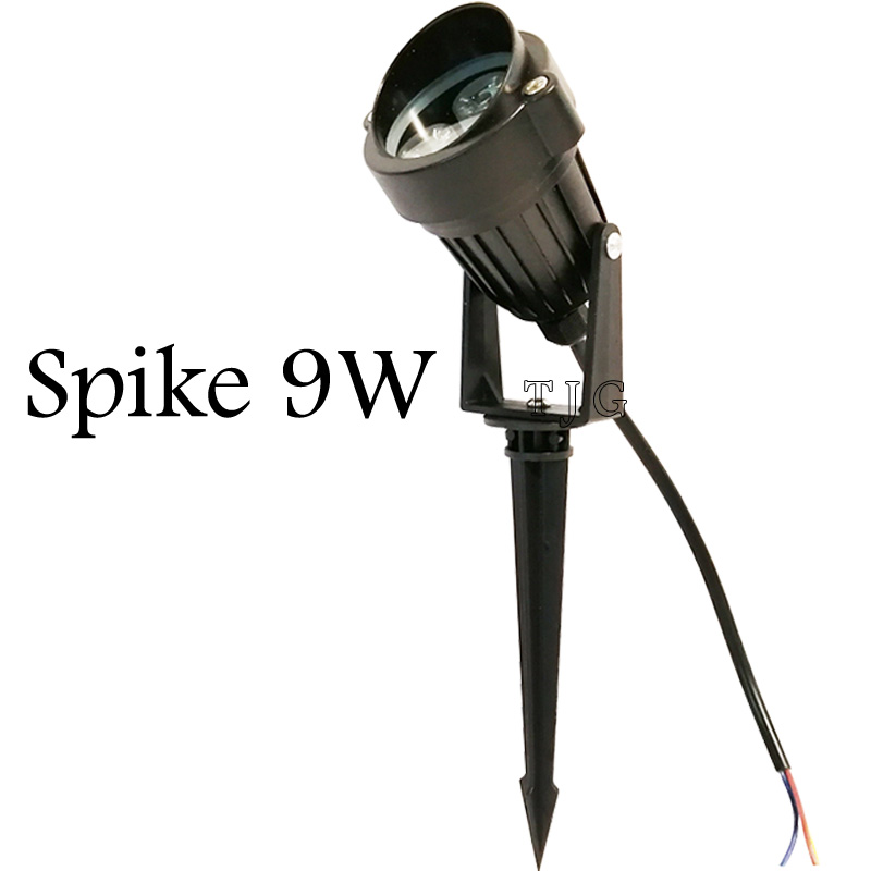 Udendørsbelysning havespotlight stativ led-plænespotlight 3w 9w udendørslamper  ip65 vandtæt havelampe  ac110 v 220v: Rød / 41-50w