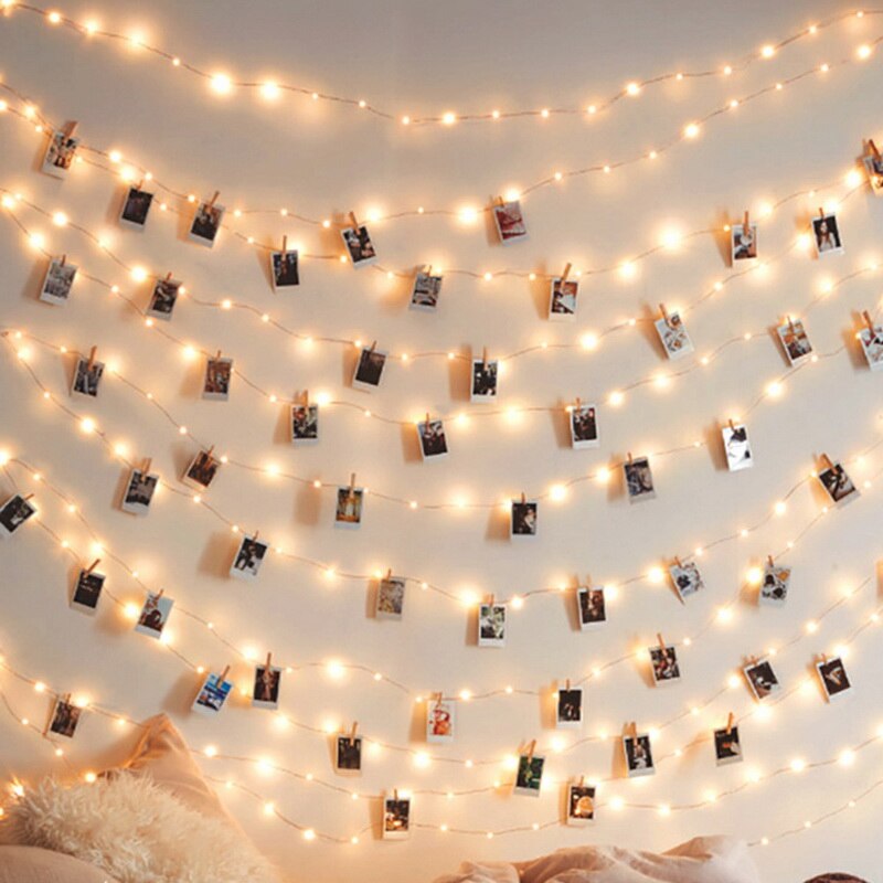 Photo Frame For Picture Wooden Photo Frame Clip Paper Picture Holder Wedding Wall Decor Graduation Party Photo Booth Props 10pcs