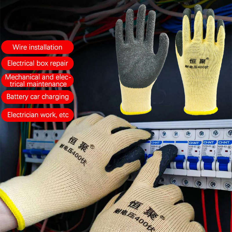Elektricien Werkhandschoenen Beschermend Gereedschap 400V Isolerende Handschoenen 1 Paar Anti-Elektriciteit Laagspanningsbeveiliging Handschoenen