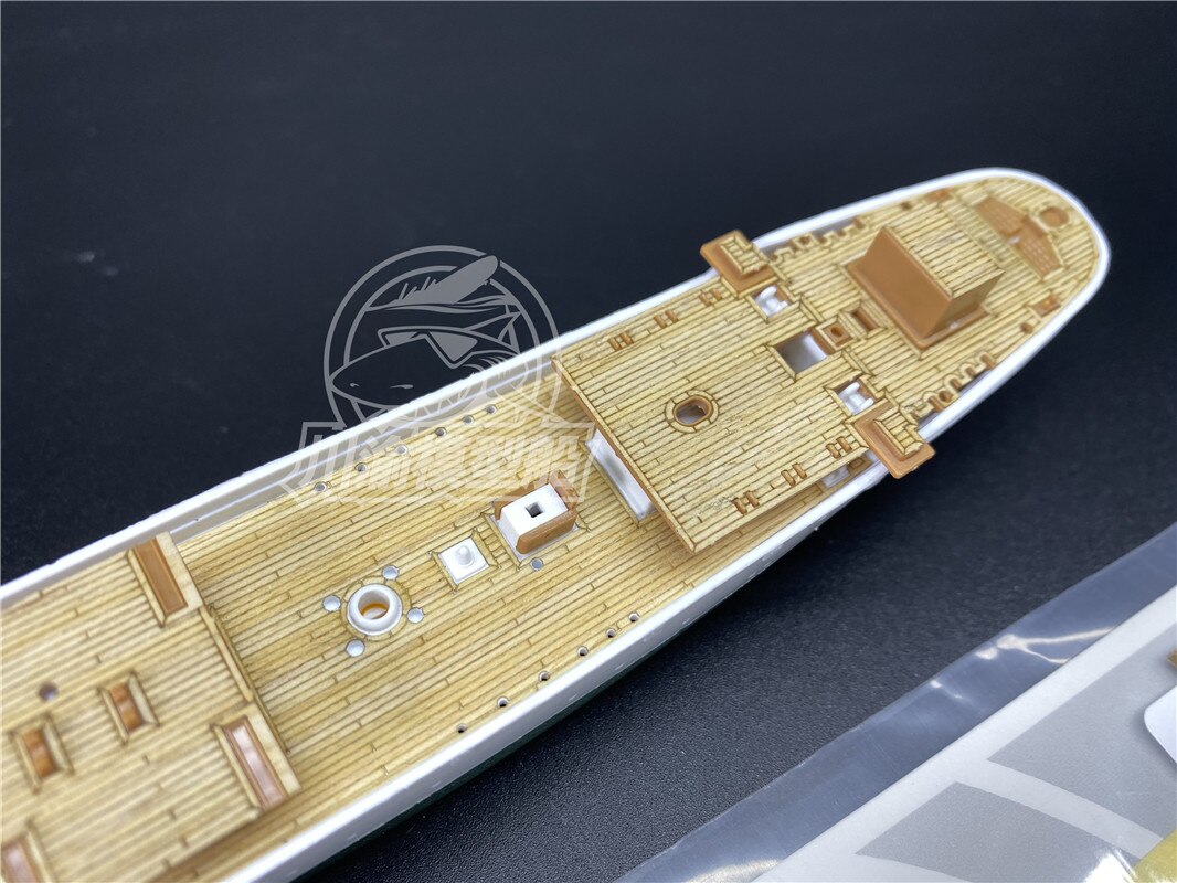 1/350 Scale Wooden Deck Masking Sheet For Danmark Aoshima 04260 Ship Model CY350065 Assemble