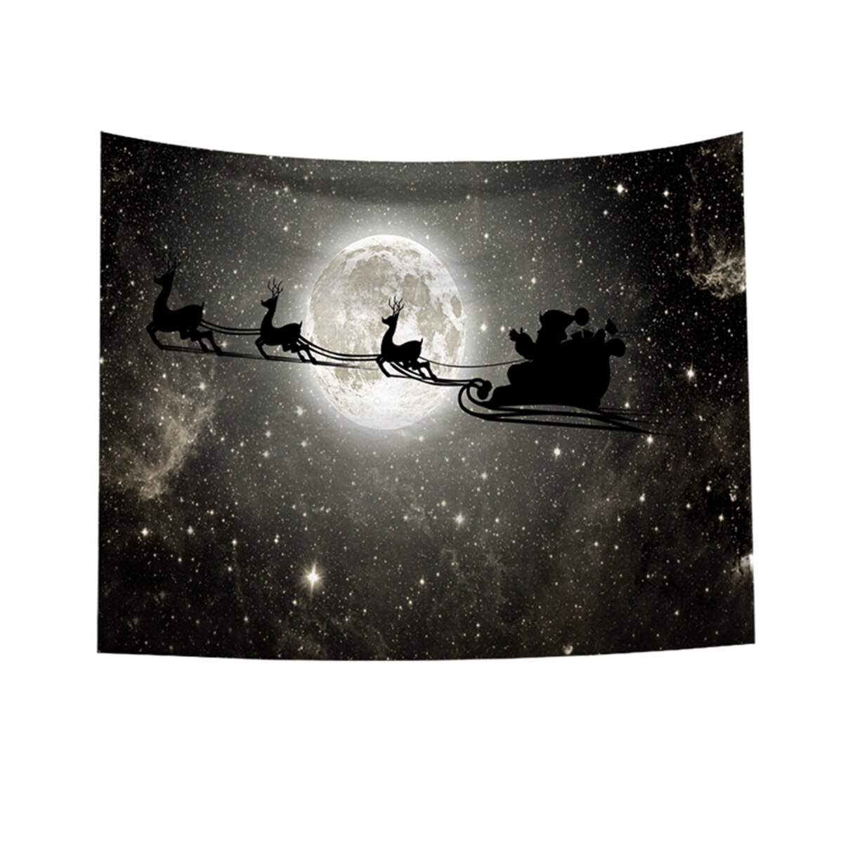 Wall Hanging Tapestry Merry Christmas Tree Reindeer Fireplace Winter Forest Tapestry Bedroom Living Room Dorm boho decor: 5