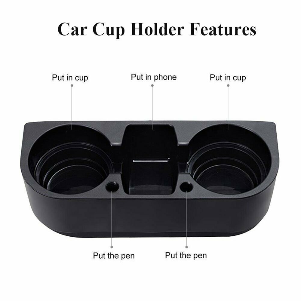 Auto Bekerhouder Auto Seat Naad 2-Cup Holder Drink Fles Kan Telefoon Sleutel Opslag Houder Stand Organizer Auto accessoires Styling