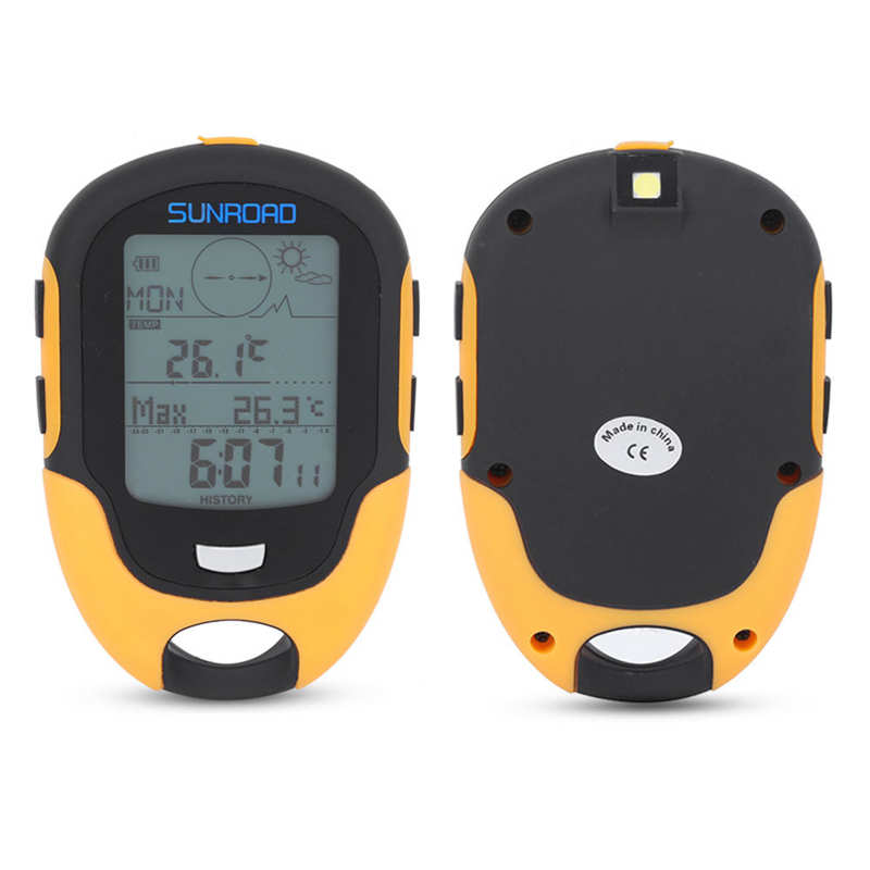 SUNROAD FR500 FR510 Handheld GPS Navigation Receiver Portable Handheld Digital Altimeter Barometer Compass Locator
