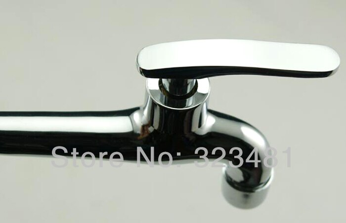 Chrome Plated 14cm Long Garden Faucet Brass Wash Mop Water tap Types