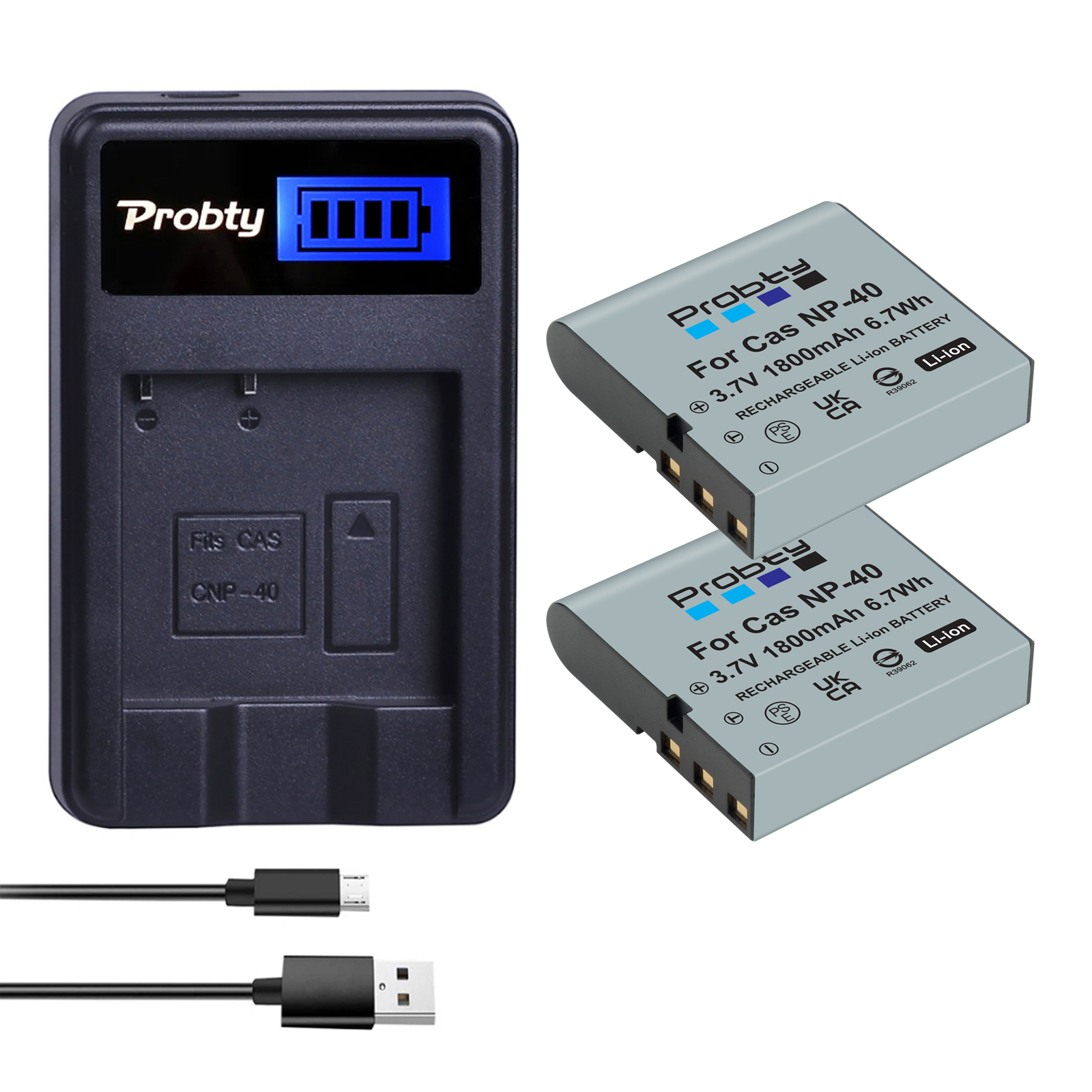 Batería para cámara Kodak AZ362 AZ522 AZ501 AZ526 AZ361 AZ521 AZ422 AZ525 AZ527 AZ528 AZ421, batería de 1800mAh LB-060 LB060 NP-40 NP 40: Azul