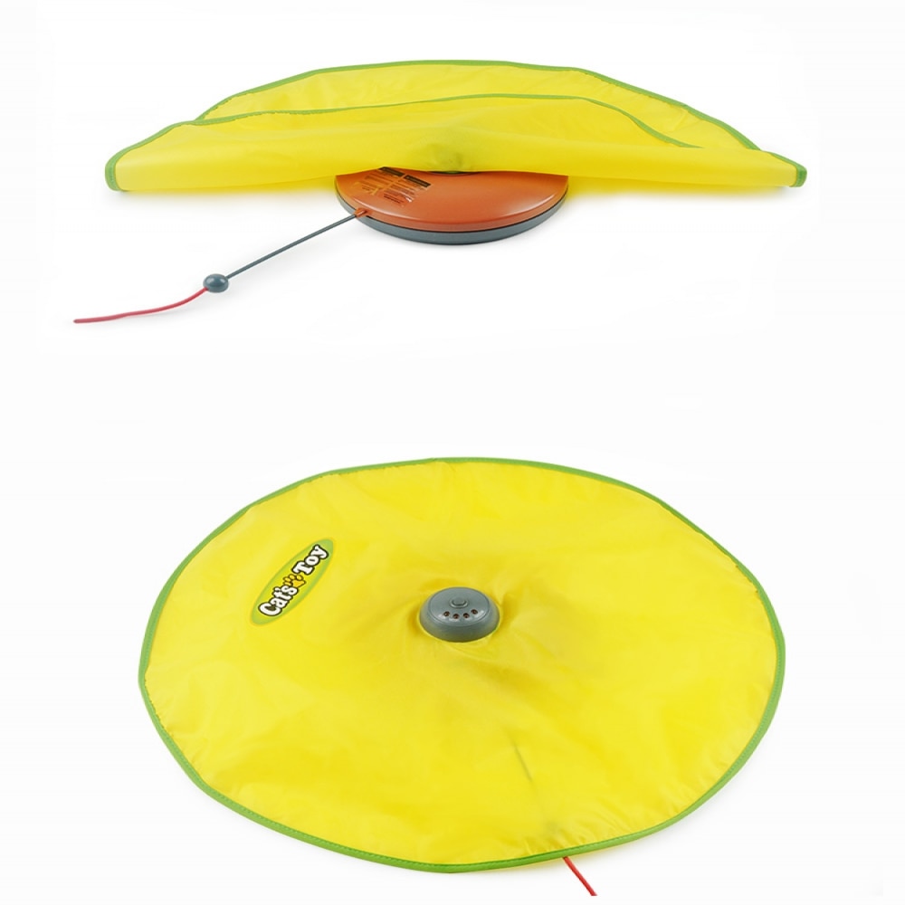 Electric Cat Toy Turntable Intellectual Interactive Cat Toys Plastic Pet Cat Amusement Plate Toys Game Spinning Toys for cats 5