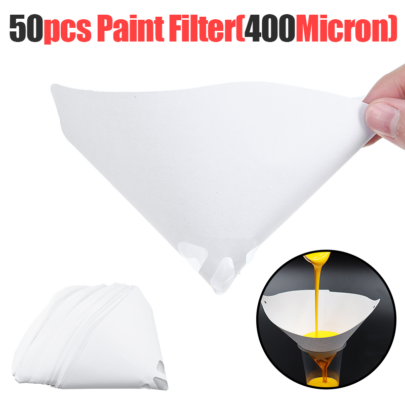 50 stk nylon maling si fin nylon papir maling si si filter mesh kop belægning kegle tragte 147/190/400 mikron