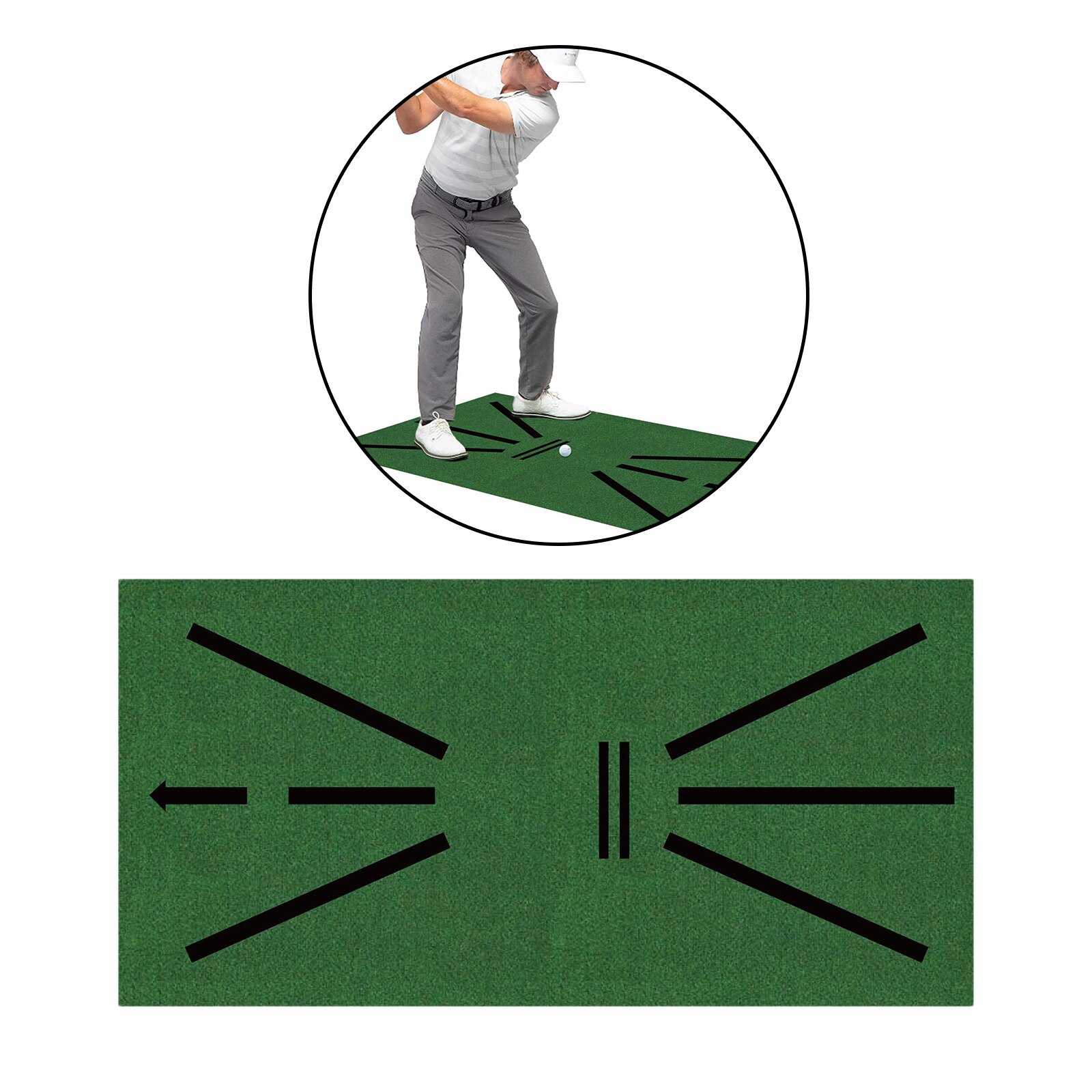 Premium Golf Mat 12“x24“ Aids Pad for Indoor &amp; Outdoor Backyard Chipping