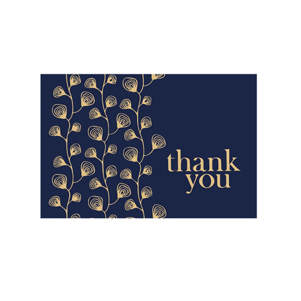 Thank You Cards Bulk Notes Navy Blue & Gold Blank Note Cards With Envelopes Greeting Card Beautiful Message#p30