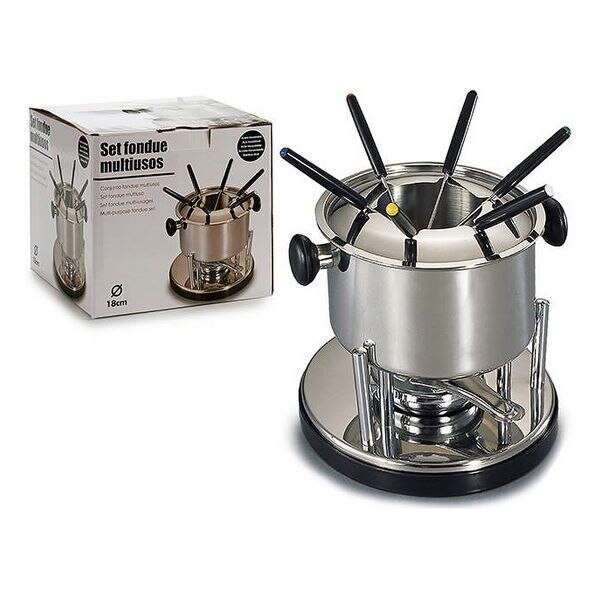 rvs Fondue garnituur Spring Fondueset compleet Davos