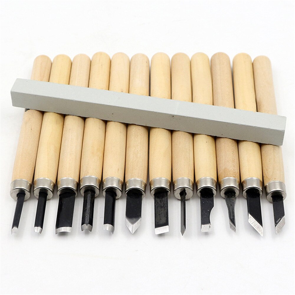 3/6/8/10/12pcs/set Wood Carving Chisel Knifes Hand Tool Set for Basic Detailed Carving DIY Tools Woodworking Gouges