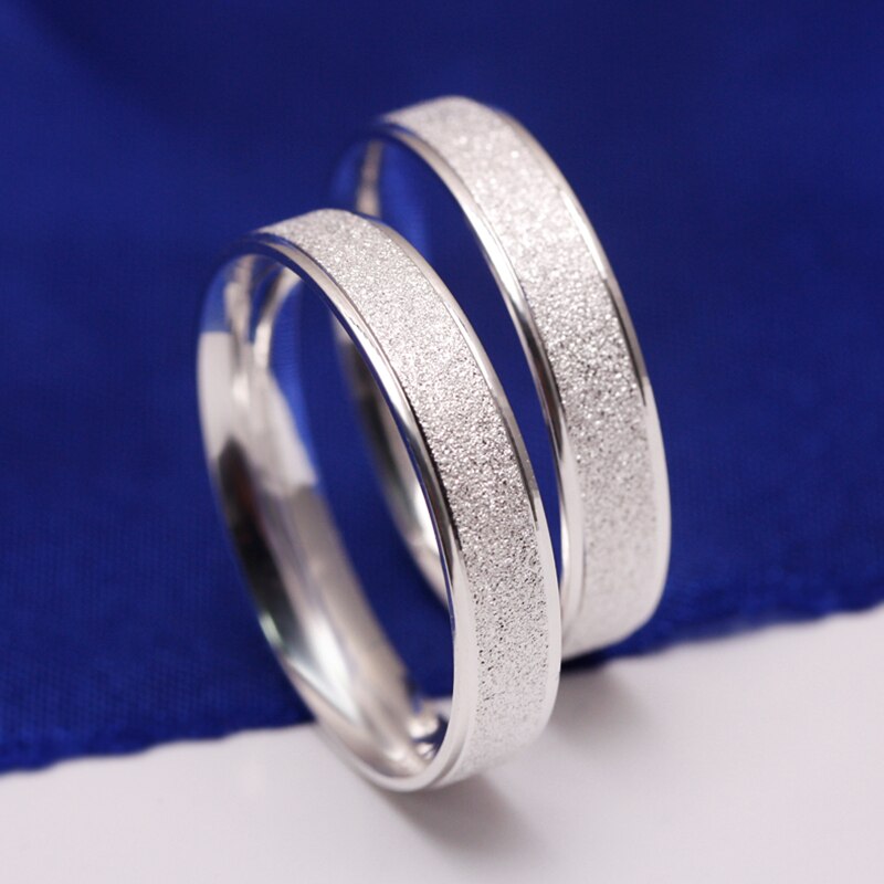 Sterling-silver-jewelry 1PCS Ring 925 Silver Ring Wedding Bands Anniversary Couples Rings For Men / Women Valentine's Day