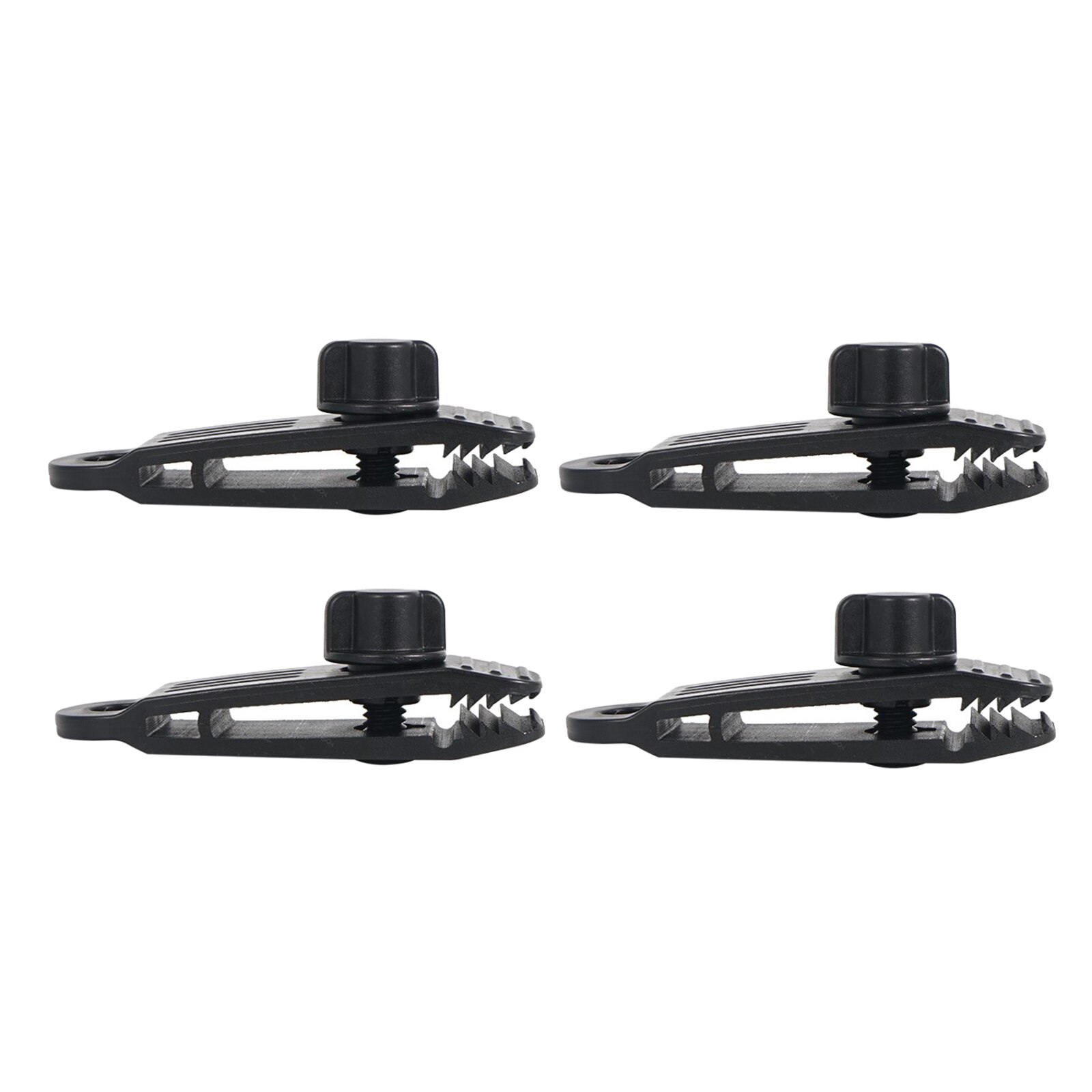 Pinzas para lona de alta resistencia, abrazadera para toldo de tienda, cubierta de barco y coche, broche de amarre, herramientas de cuerda para acampar al aire libre, 4 unids/set por juego