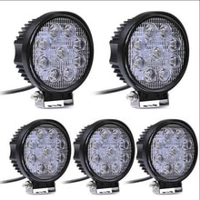 4 Inch 27W Led Verlichting Schijnwerper 12V 24V Ronde Led Offroad Lamp Worklight Voor Off road Motorcycle Auto Vrachtwagen