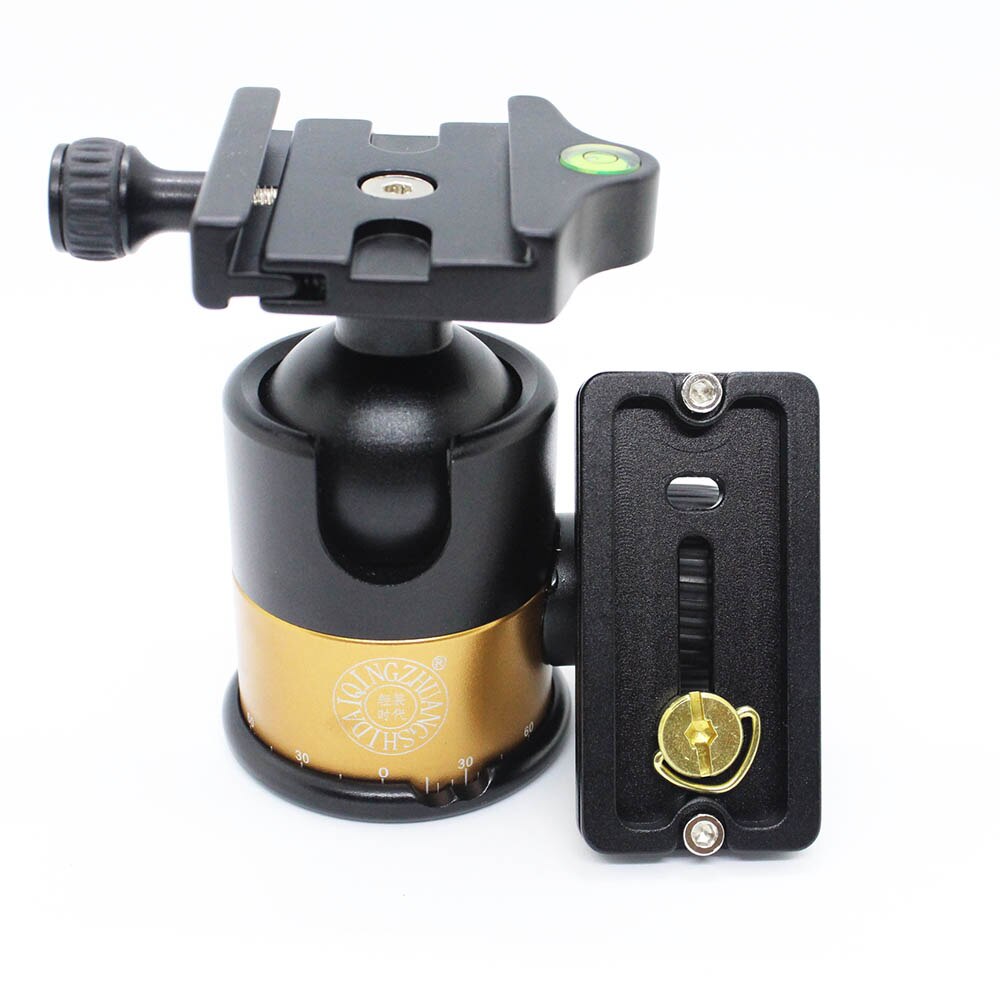 QZSD Q10 Professionelle Aluminium Kugelkopf/Stativkopf Mit Schnell Freisetzung Platte Max zuletzt 15 KG 45mm Ball Dia Für Benro Manfrotto