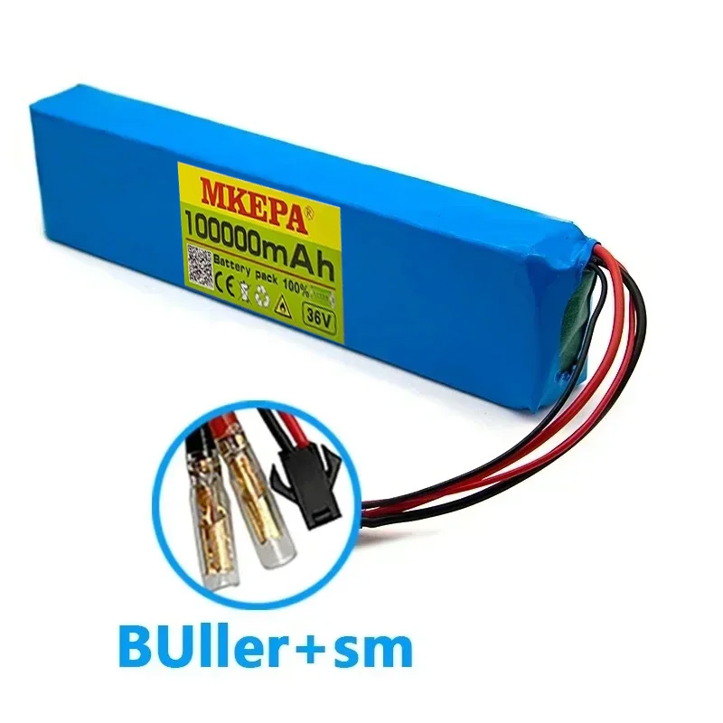 100+  km rækkevidde 36v litiumbatteripakker til elcykler og scootere・18650 celler・med bms, nemme lange ture: Lilla