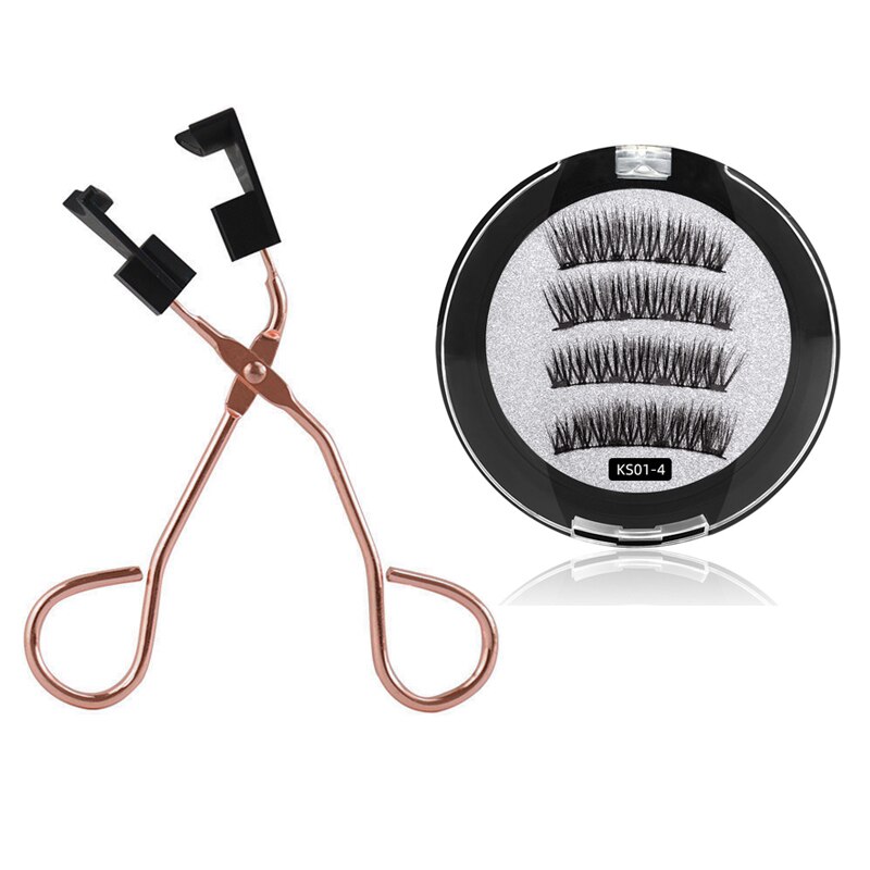 Shozy – faux cils magnétiques 3D avec 3 aimants, faits à la main, naturels, avec boîte: 02