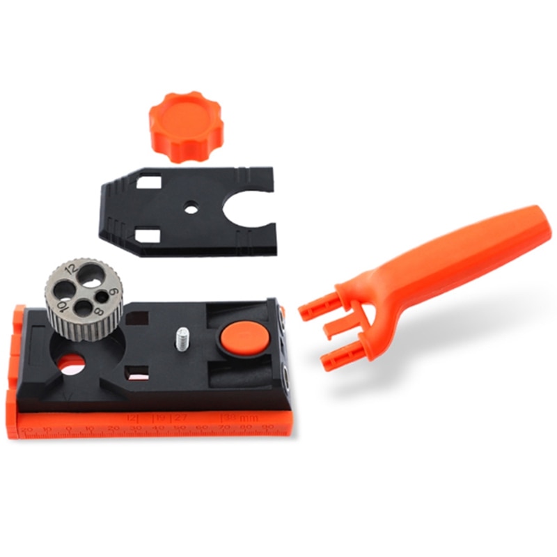 Pocket Hole Jig 6/8/10/12Mm Doweling Jig Kit Carpentry Locator Hole Drill Guide DIY Woodworking Tools