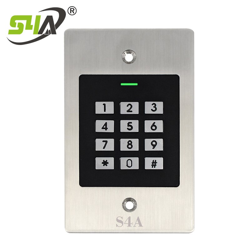S4A Waterproof Embedded Mounted Fingerprint Access Control RFID reader controller Electronic Door Opener System password keypad: EK2