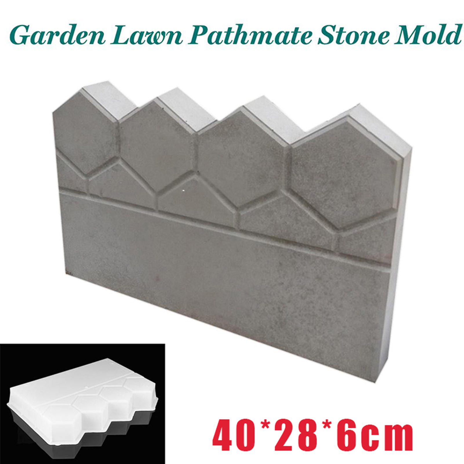 Garden Edging Concrete Molds Easy Operation Yard Paving Moulds for Garden Yard Patio Decoration