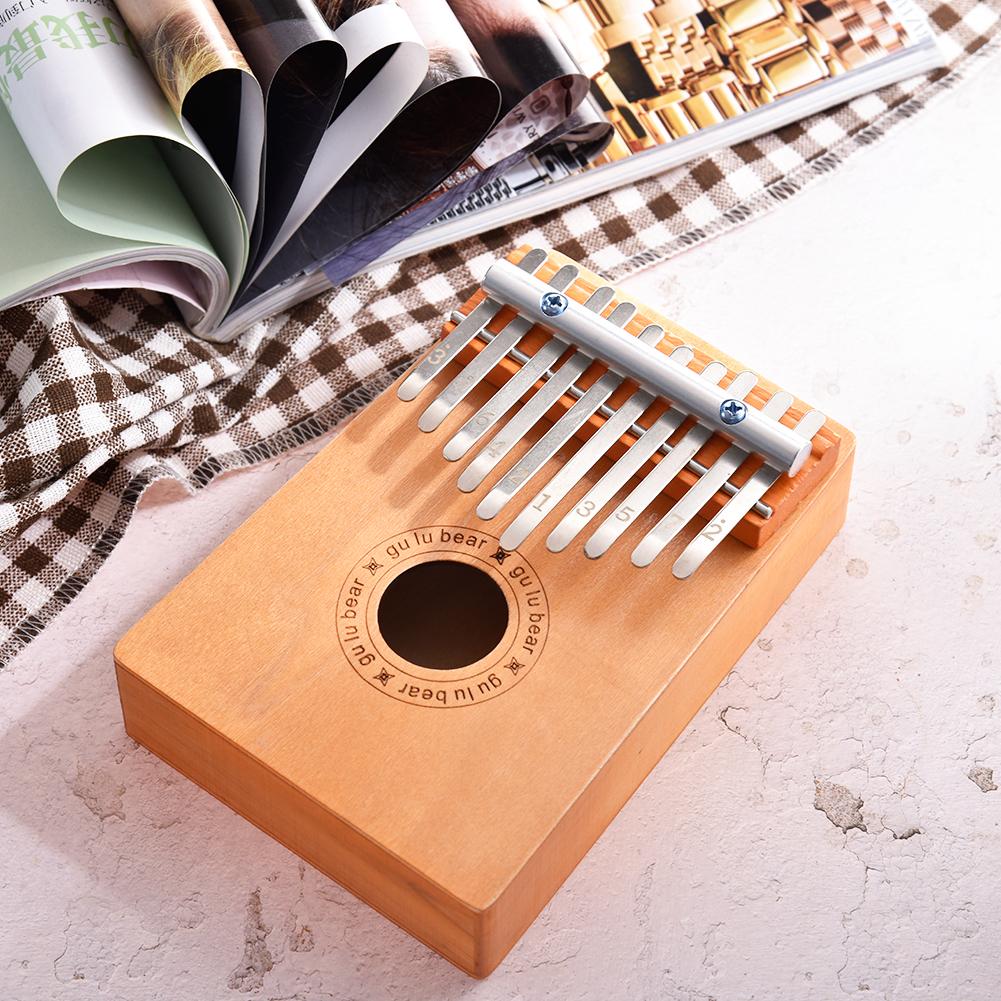 Kalimba traditionnel africain à 10 doigts, Piano à pouce, Instrument de musique de poche