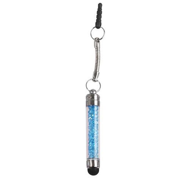 Crystal Capacitieve Mini Stylus Universele Touch Screen Pen Voor Iphone Samsung Huawei Android Smart Phones Ipad Ipod Htc Motorola: Light Blue