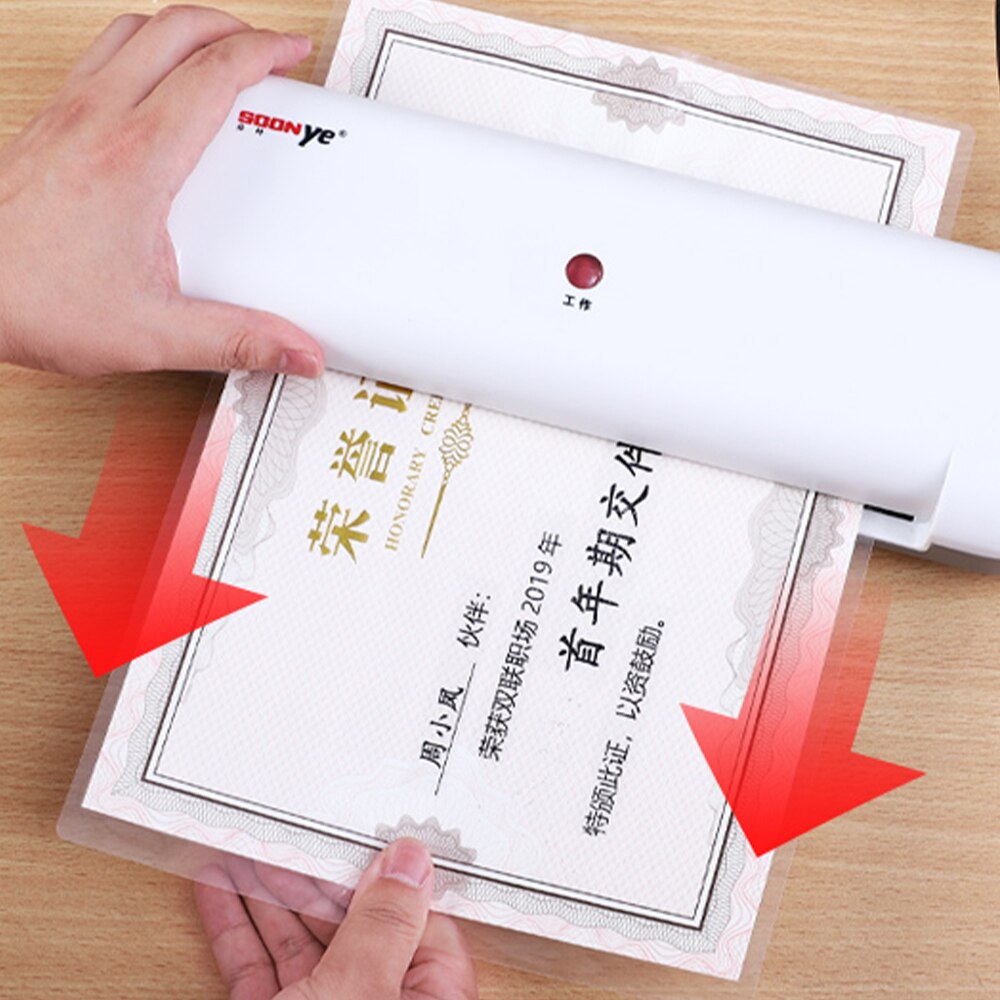 141 small plastic sealing machine A4 paper laminating machine laminating film machine portable office document photo passing