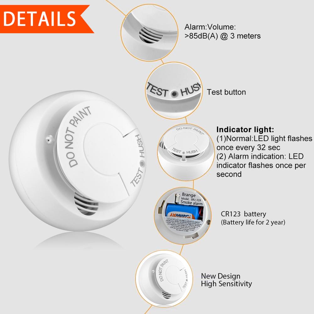 ELEOPARD Wifi Smoke Detector fire alarm Smoke Sensor Highly Sensitive fire alarm system For smart Life