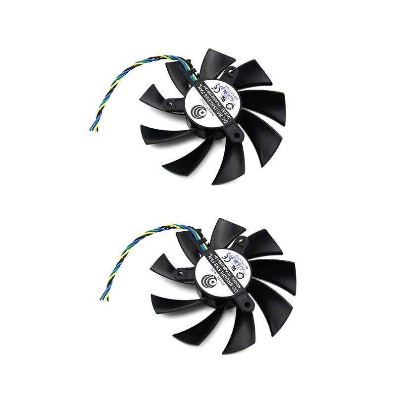 Kühler Lüfter für GTX1060 3G/6G ITX VGA Fan Grafikkarte Kühlung 4Stift 12V 0,55 A k5DB: 2 Stck