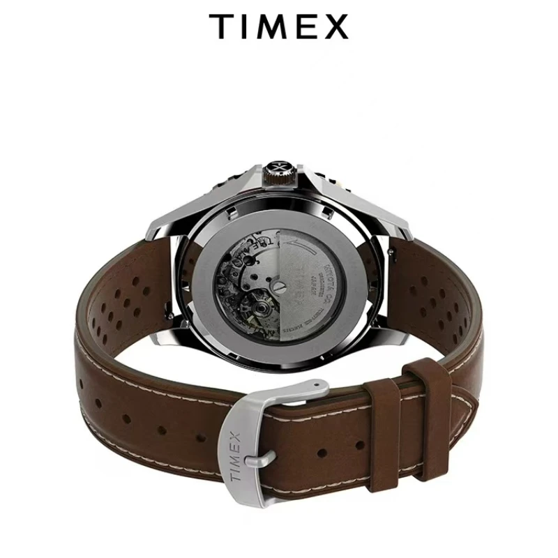 TIMEX Automatic Mechanical Watch Male American Stainless Steel Scratch Proof Waterproof Diving Watch Business Leisure Watch