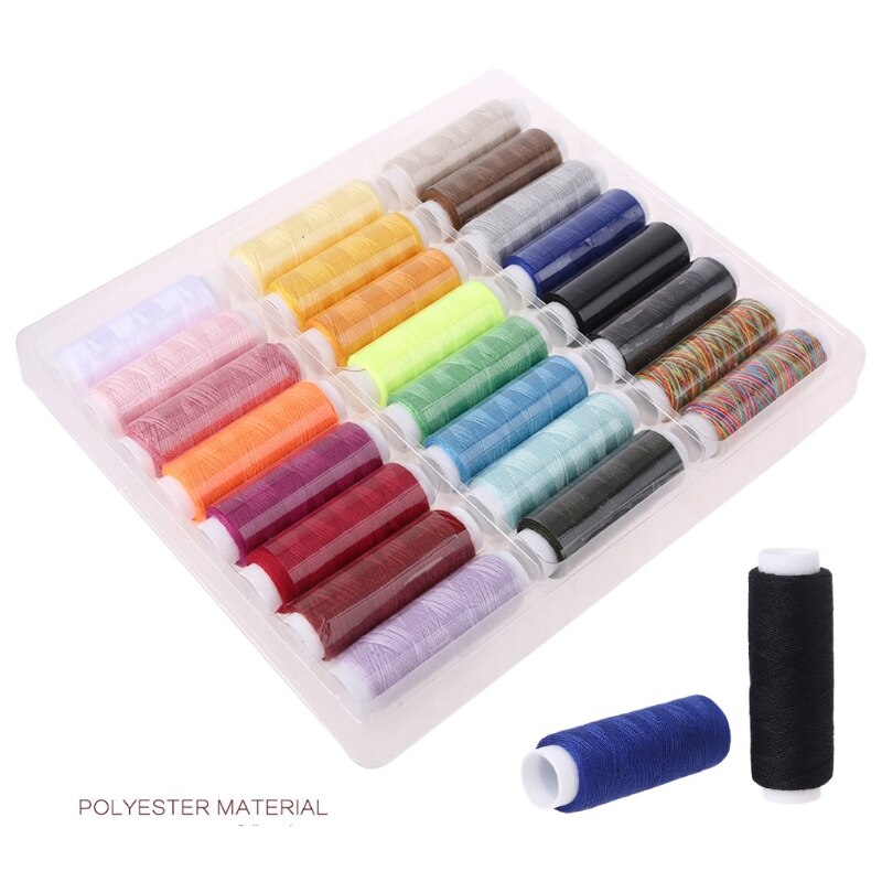 24 Colors Sewing Threads Heavy Duty Crafts and Sewing Thread for DIY Embroidery and Daily Patching 87HA