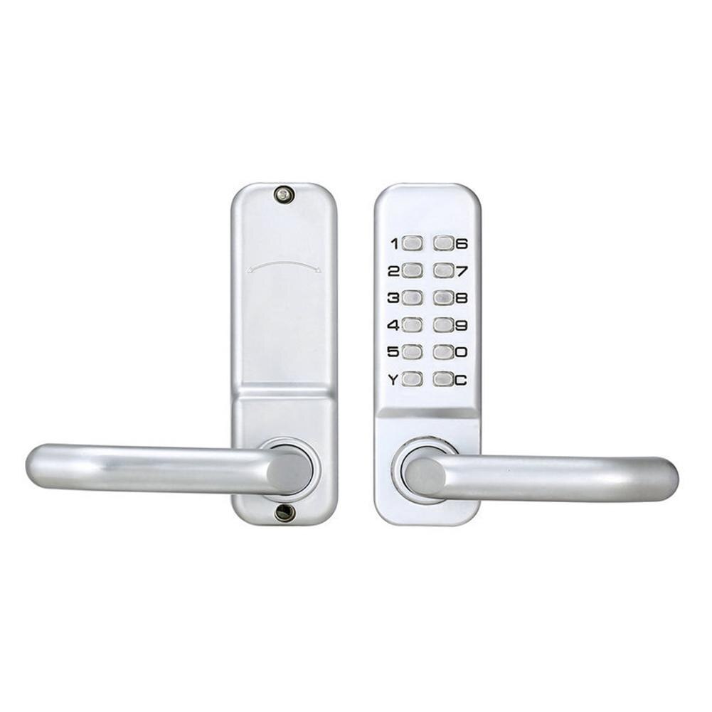 Mechanical Digital Door Lock Waterproof Intelligent Electronic Lock Push Button Keypad Keyless Code Combination Lock Set