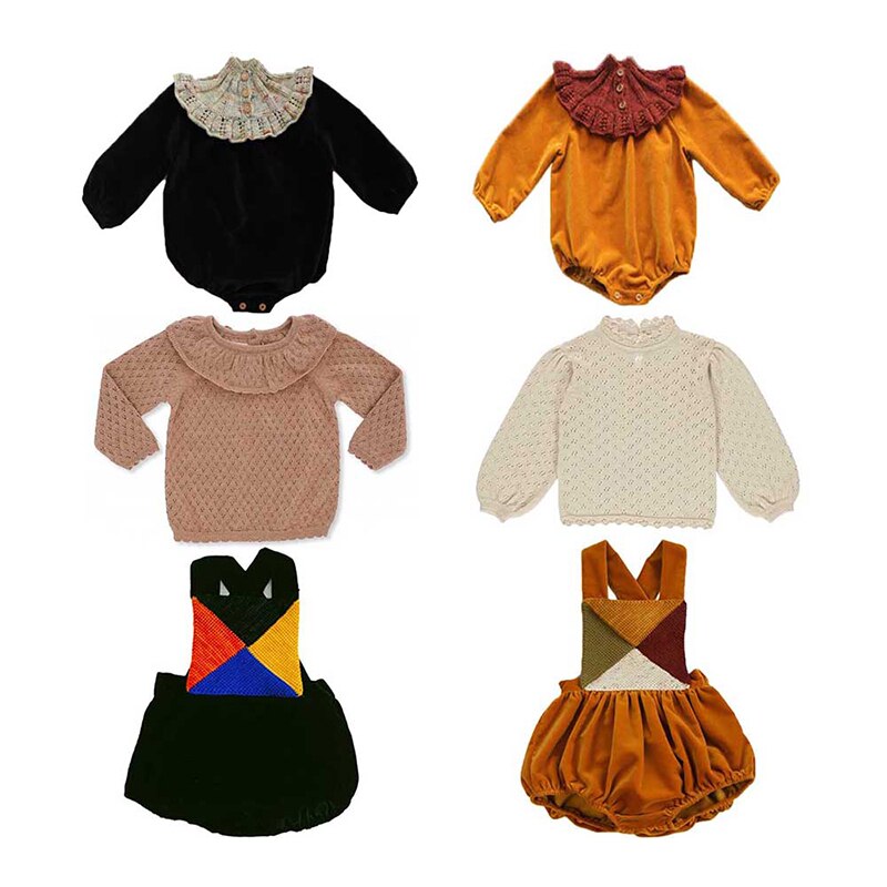 Ins enfants barboteuses bébé Costume bébé fille barboteuse bébé garçon barboteuse bébé fille vêtements bébé noël Boutique hors de l'épaule