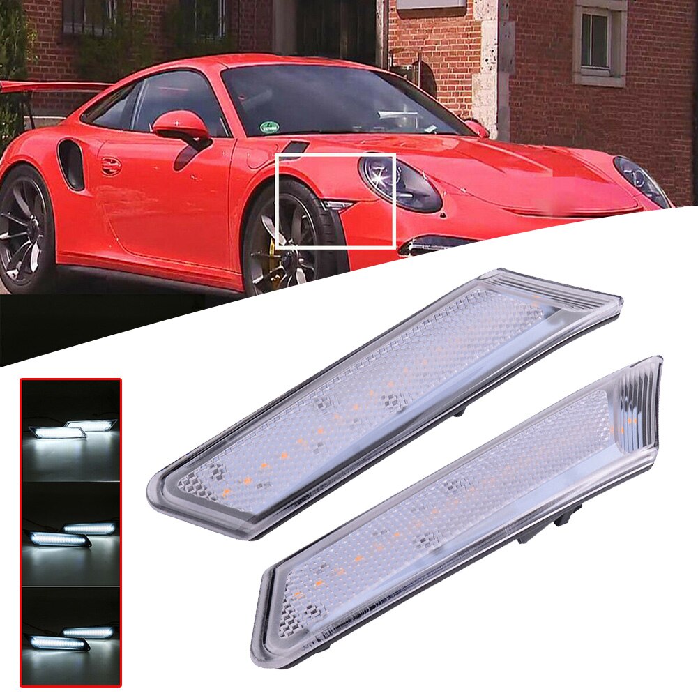 1 Paar Led Side Marker Indicator Licht Voor Porsch... – Grandado