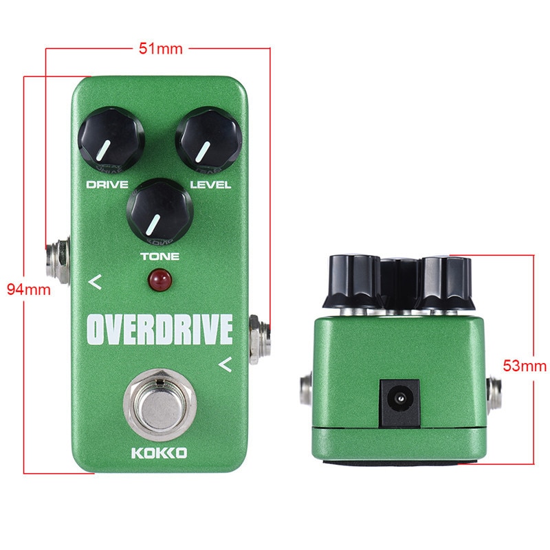 KOKKO Guitar Pedal Effect Compressor Booster Distortion Overdrive Electric Bass Guitar Effects True Bypass Musical Instruments