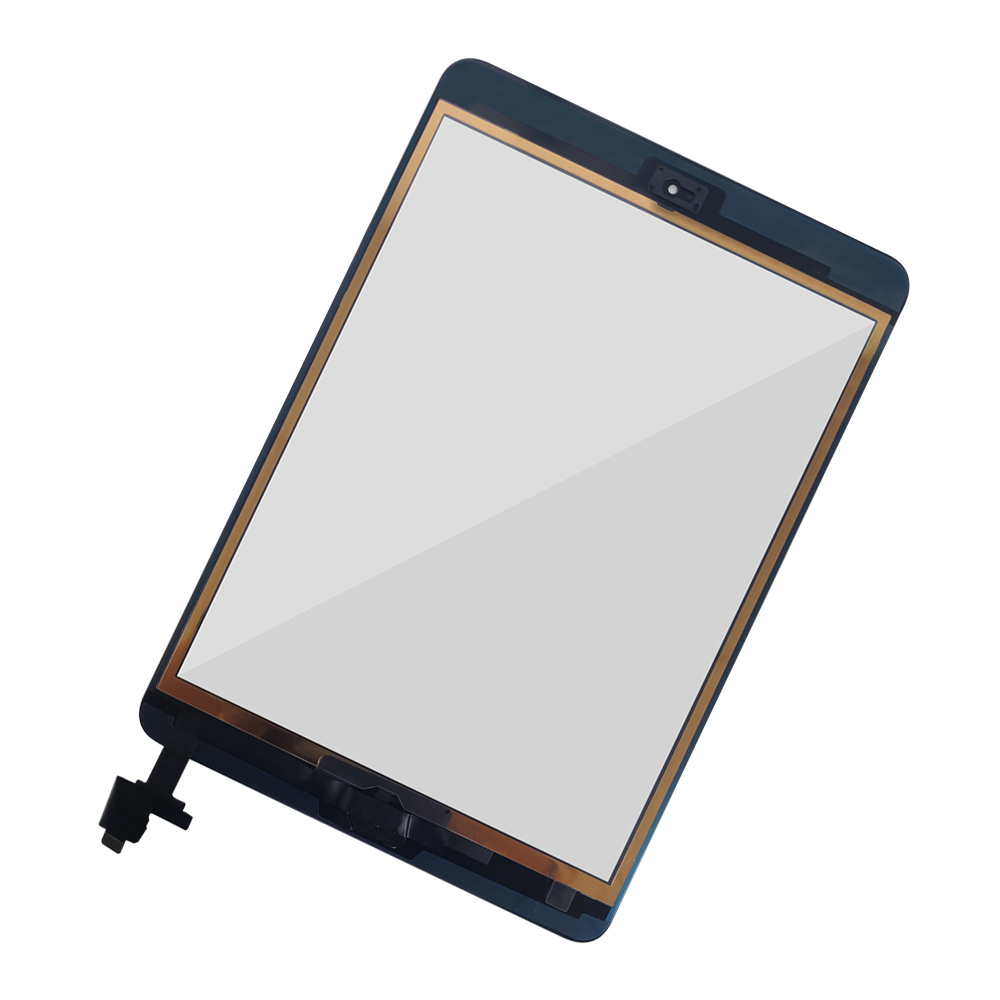 Cristal táctil para iPadMini 1 Mini 2 Mini 3 A1489 A1490 A1491, digitalizador de pantalla táctil con Chip IC, conector flexible con llave